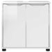 Cabinet pentru chiuvetă de baie Alb lucios 60 x 30 x 60 cm - WALTI WALTI