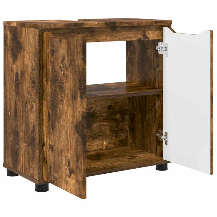 Cabinet pentru chiuvetă de baie Stejar fumuriu 60 x 30 x 60 cm - WALTI WALTI