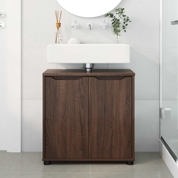 Cabinet pentru chiuvetă de baie Stejar închis 60 x 30 x 60 cm WALTI