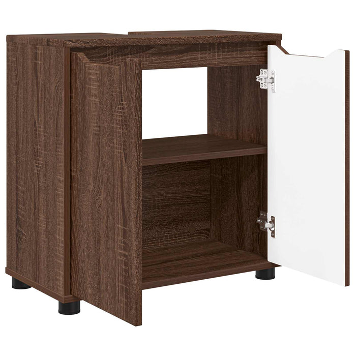 Cabinet pentru chiuvetă de baie Stejar închis 60 x 30 x 60 cm WALTI