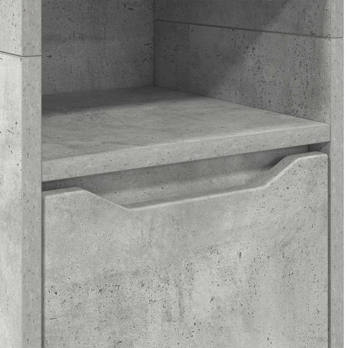 Dulap de Baie Gri din beton 30,5 x 30 x 195 cm Lemn compozit - WALTI WALTI