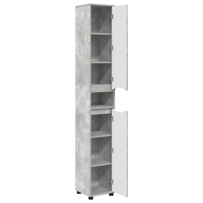 Dulap de Baie Gri din beton 30,5 x 30 x 195 cm Lemn compozit - WALTI WALTI