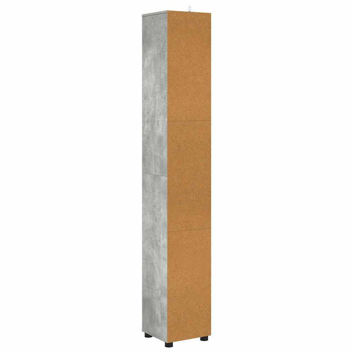 Dulap de Baie Gri din beton 30,5 x 30 x 195 cm Lemn compozit - WALTI WALTI