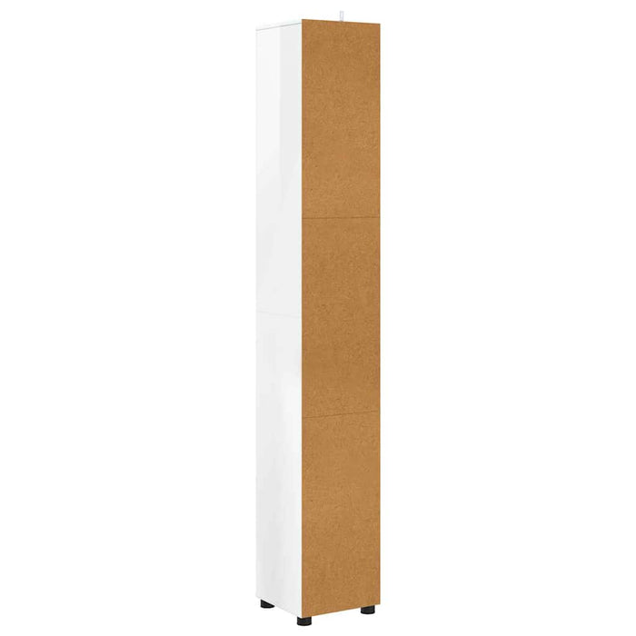 Dulap de Baie Alb lucios 30,5 x 30 x 195 cm Lemn compozit - WALTI WALTI