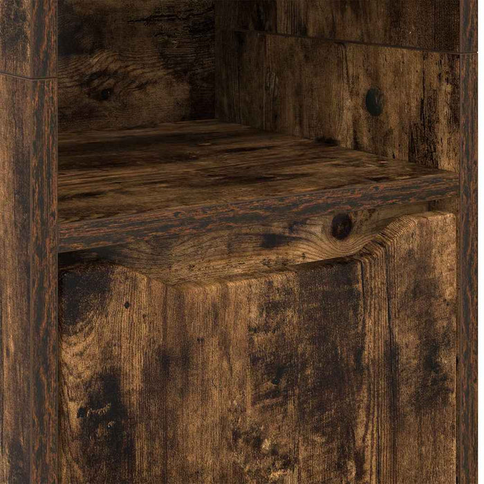 Dulap de Baie Stejar fumuriu 30,5 x 30 x 195 cm Lemn compozit - WALTI WALTI