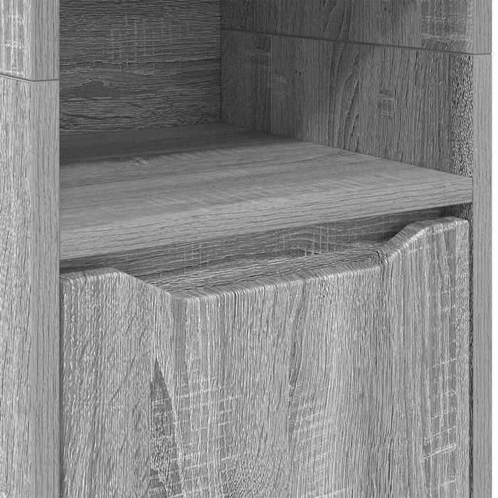 Dulap de Baie Gri Sonoma 30,5 x 30 x 195 cm Lemn compozit - WALTI WALTI