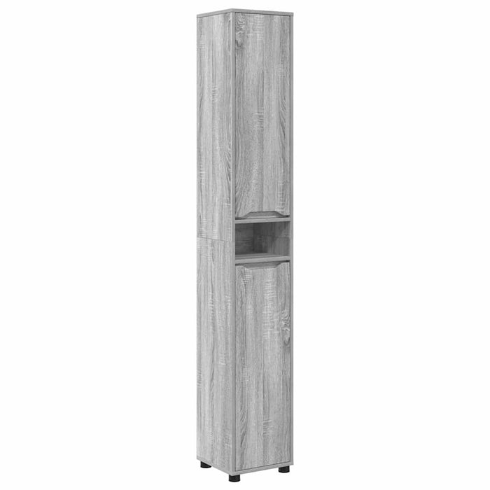 Dulap de Baie Gri Sonoma 30,5 x 30 x 195 cm Lemn compozit - WALTI WALTI