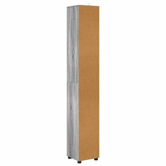 Dulap de Baie Gri Sonoma 30,5 x 30 x 195 cm Lemn compozit - WALTI WALTI