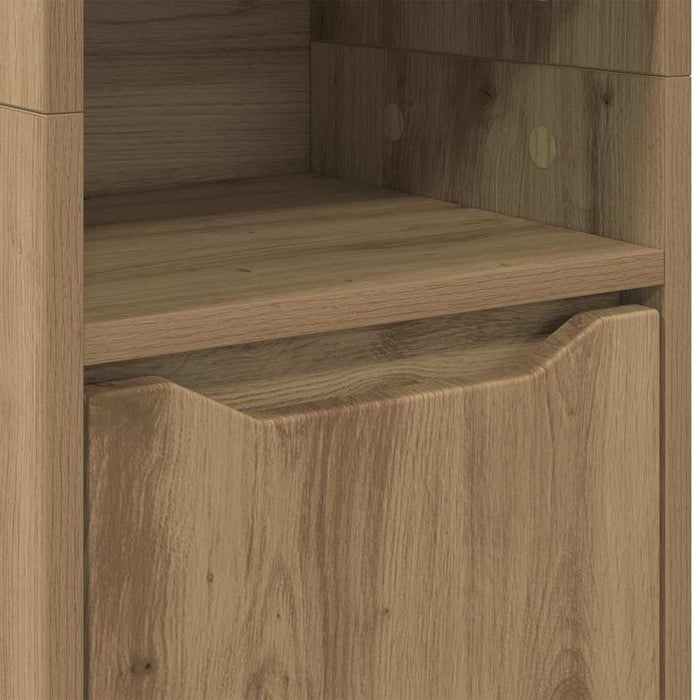 Dulap de Baie Stejar Artizanal 30,5 x 30 x 195 cm Lemn compozit WALTI