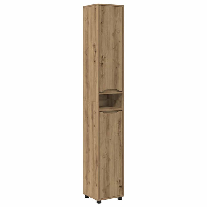 Dulap de Baie Stejar Artizanal 30,5 x 30 x 195 cm Lemn compozit WALTI