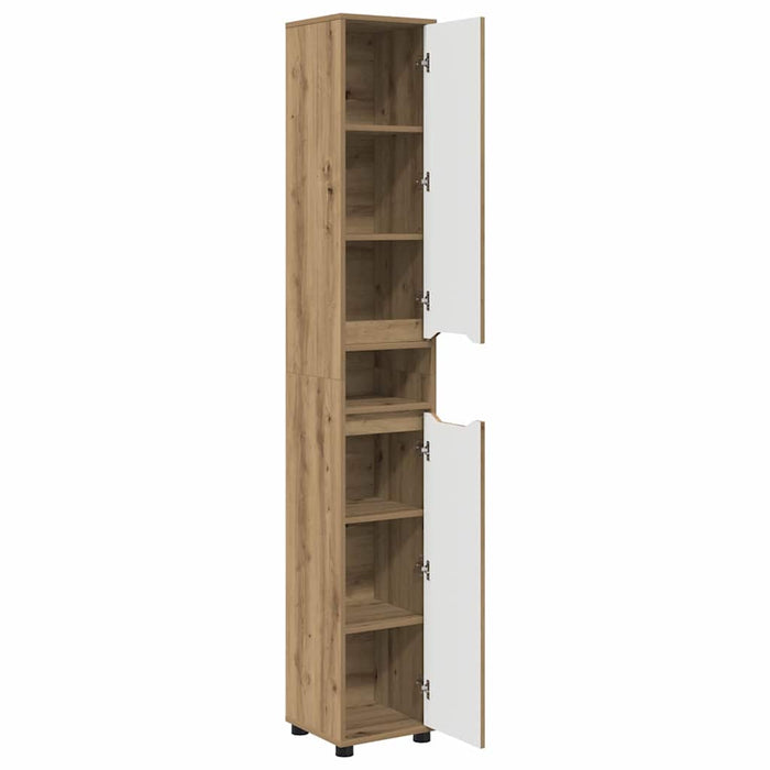 Dulap de Baie Stejar Artizanal 30,5 x 30 x 195 cm Lemn compozit WALTI