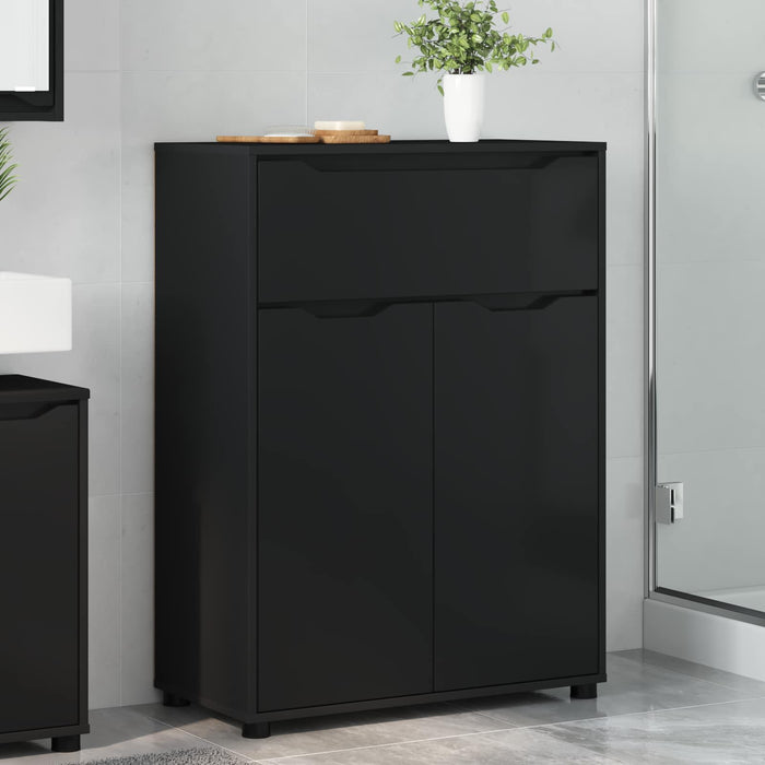 Dulap de Baie Negru 72,5 x 36,5 x 100 cm Lemn prelucrat WALTI
