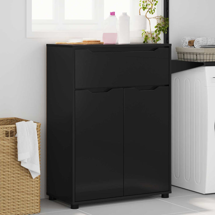 Dulap de Baie Negru 72,5 x 36,5 x 100 cm Lemn prelucrat WALTI