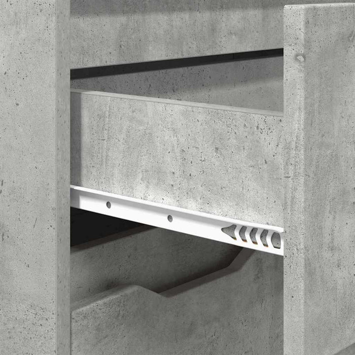 Dulap de Baie Gri din beton 72,5 x 36,5 x 100 cm Lemn compozit - WALTI WALTI