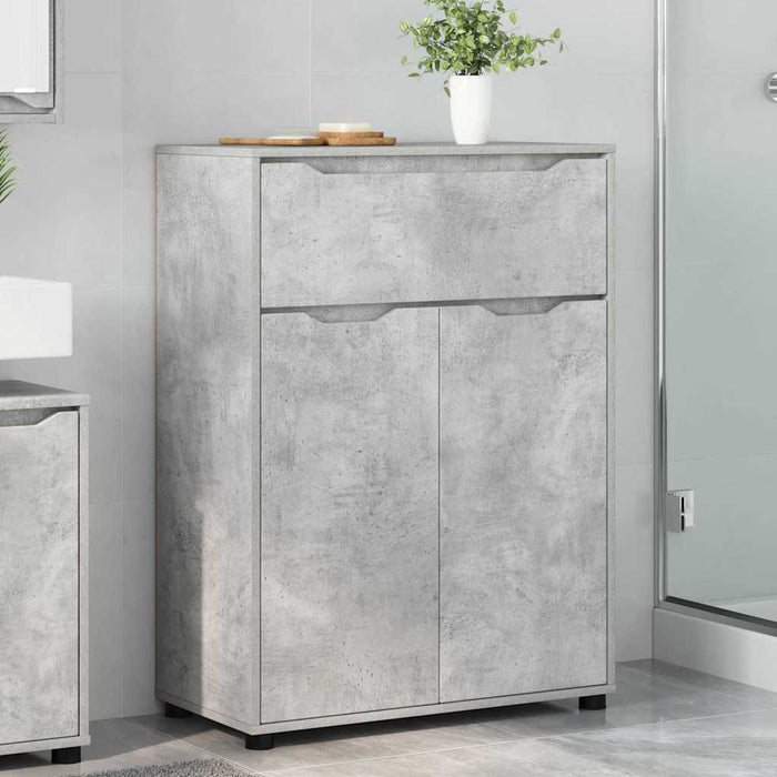 Dulap de Baie Gri din beton 72,5 x 36,5 x 100 cm Lemn compozit - WALTI WALTI