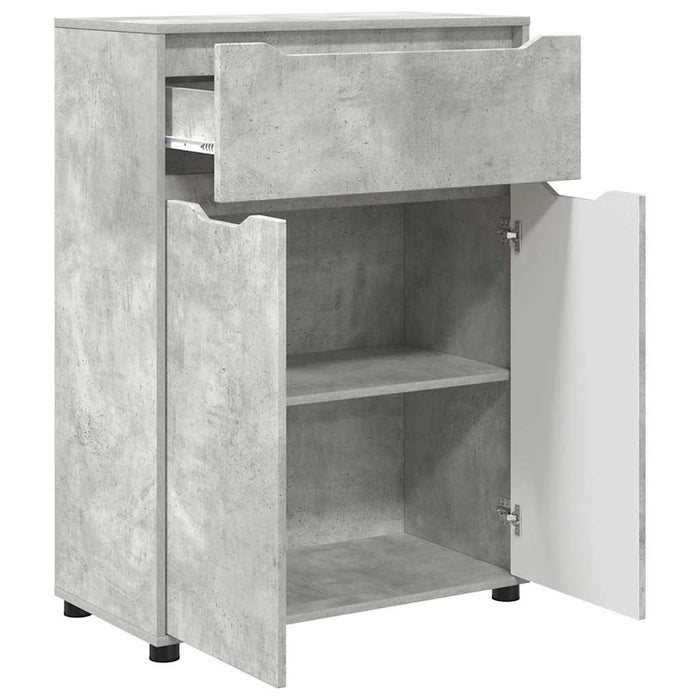 Dulap de Baie Gri din beton 72,5 x 36,5 x 100 cm Lemn compozit - WALTI WALTI