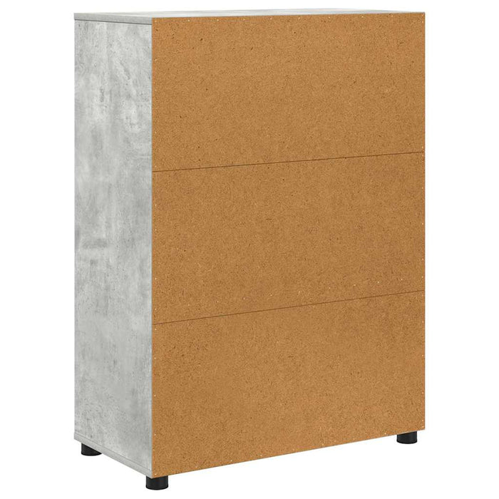 Dulap de Baie Gri din beton 72,5 x 36,5 x 100 cm Lemn compozit - WALTI WALTI