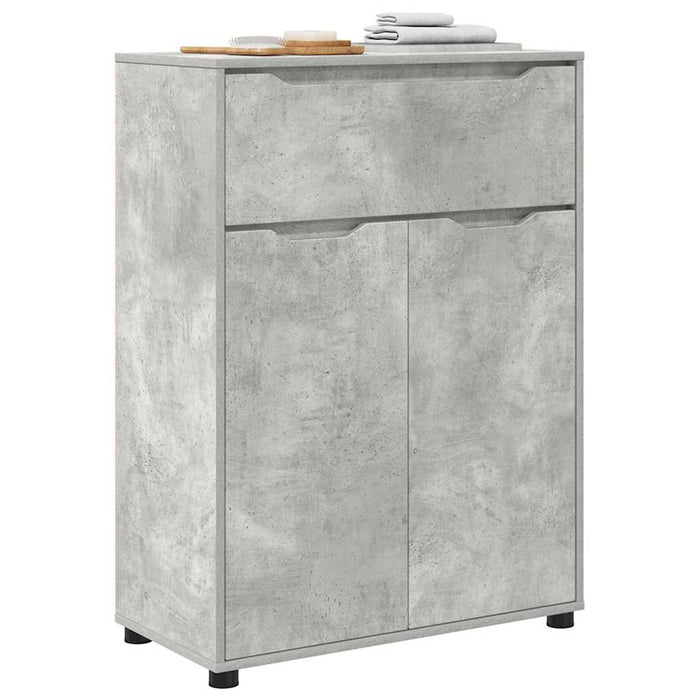 Dulap de Baie Gri din beton 72,5 x 36,5 x 100 cm Lemn compozit - WALTI WALTI