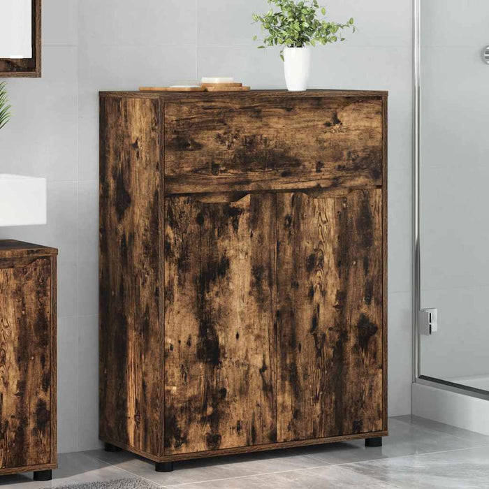 Dulap de Baie Stejar fumuriu 72,5 x 36,5 x 100 cm Lemn compozit - WALTI WALTI