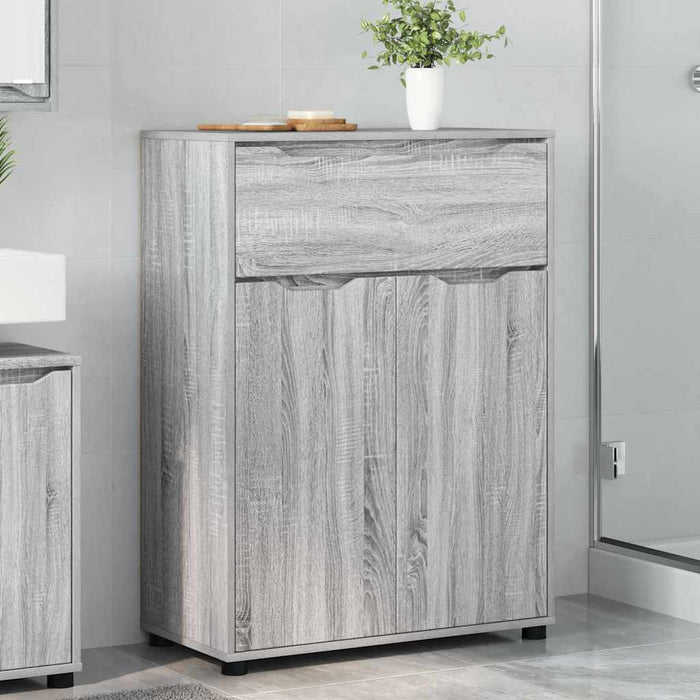 Dulap de Baie Gri Sonoma 72,5 x 36,5 x 100 cm Lemn compozit - WALTI WALTI