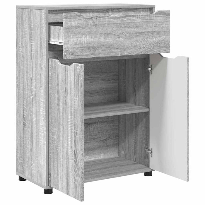 Dulap de Baie Gri Sonoma 72,5 x 36,5 x 100 cm Lemn compozit - WALTI WALTI