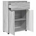 Dulap de Baie Gri Sonoma 72,5 x 36,5 x 100 cm Lemn compozit - WALTI WALTI
