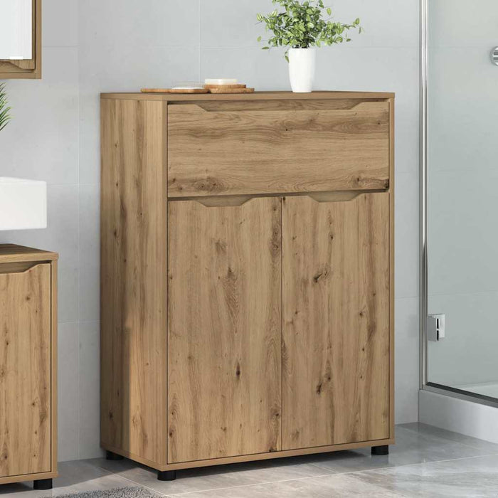 Dulap de Baie cu sertar Stejar Artizanal 72,5 x 36,5 x 100 cm - WALTI WALTI