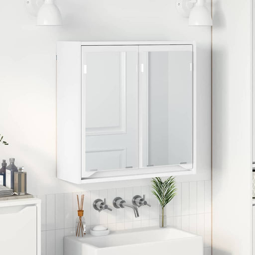 Dulap cu oglindă pentru baie Alb 60 x 20 x 60 cm Lemn compozit - WALTI WALTI