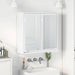 Dulap cu oglindă pentru baie Alb 60 x 20 x 60 cm Lemn compozit - WALTI WALTI