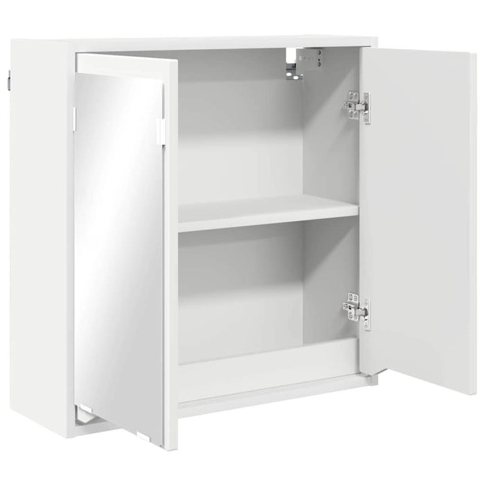 Dulap cu oglindă pentru baie Alb 60 x 20 x 60 cm Lemn compozit - WALTI WALTI