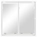 Dulap cu oglindă pentru baie Alb 60 x 20 x 60 cm Lemn compozit - WALTI WALTI