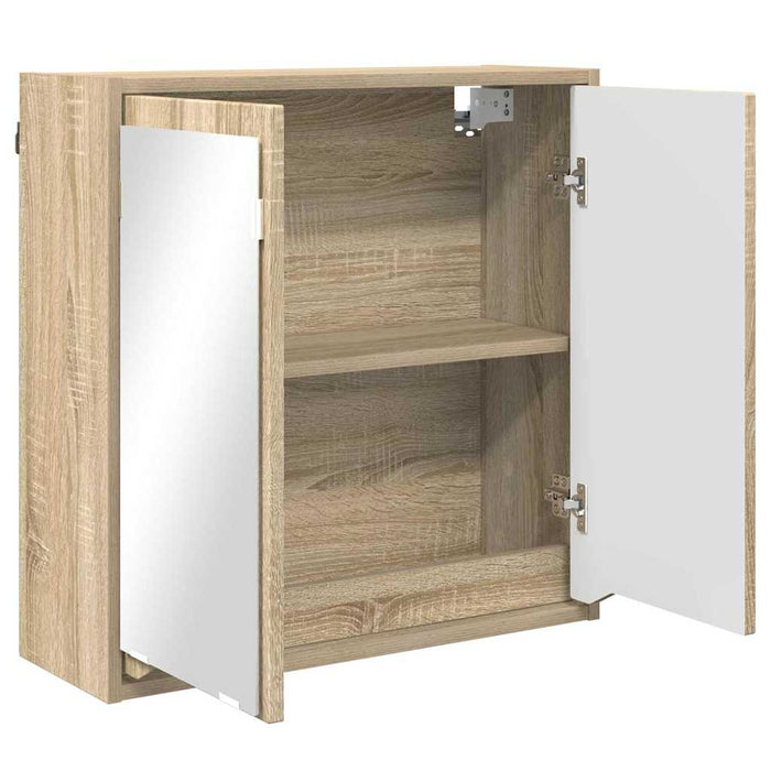 Dulap cu oglindă pentru baie Stejar Sonoma 60 x 20 x 60 cm WALTI