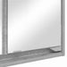 Dulap cu oglindă pentru baie Gri din beton 60 x 20 x 60 cm - WALTI WALTI
