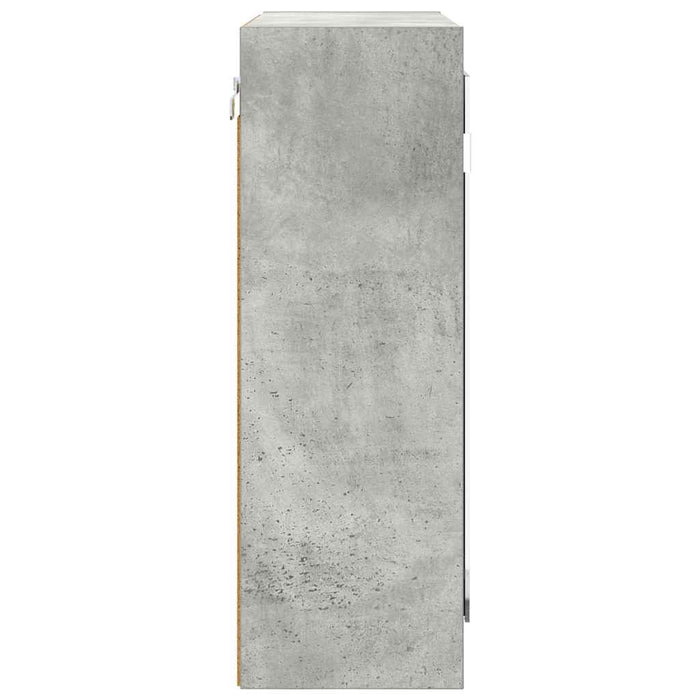 Dulap cu oglindă pentru baie Gri din beton 60 x 20 x 60 cm - WALTI WALTI