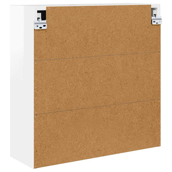 Dulap cu oglindă pentru baie cu raft Alb lucios 60 x 20 x 60 cm - WALTI WALTI