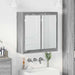 Dulap cu oglindă pentru baie cu raft Gri Sonoma 60 x 20 x 60 cm - WALTI WALTI
