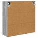 Dulap cu oglindă pentru baie cu raft Gri Sonoma 60 x 20 x 60 cm - WALTI WALTI