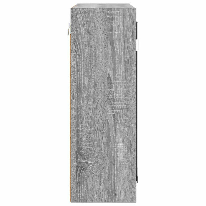 Dulap cu oglindă pentru baie cu raft Gri Sonoma 60 x 20 x 60 cm - WALTI WALTI