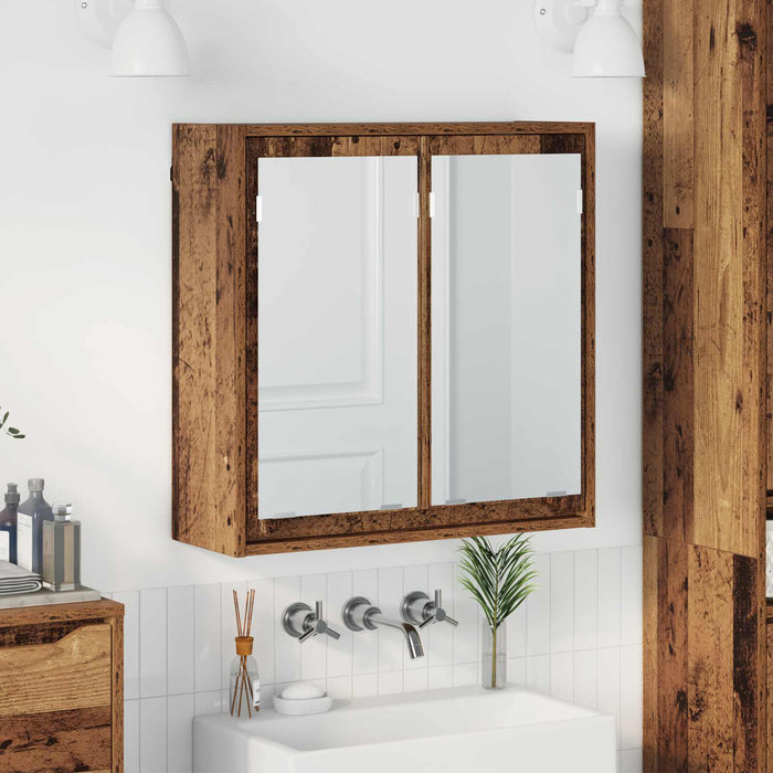Dulap cu oglindă pentru baie Lemn Vechi 60 x 20 x 60 cm WALTI