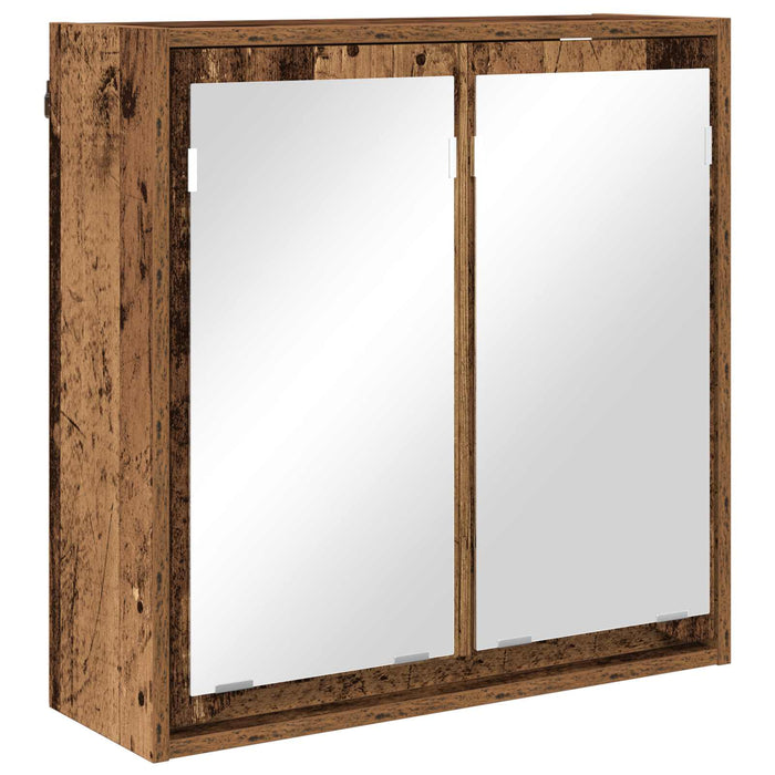 Dulap cu oglindă pentru baie Lemn Vechi 60 x 20 x 60 cm WALTI