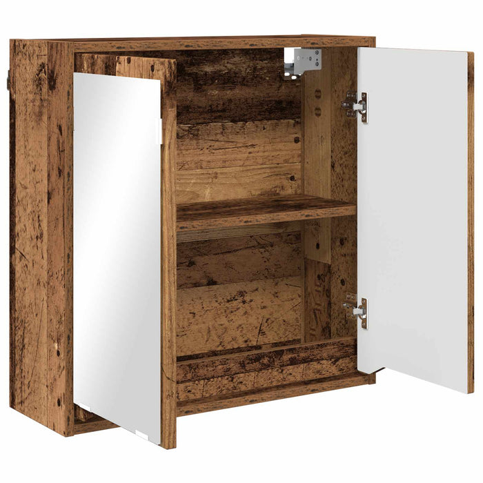 Dulap cu oglindă pentru baie Lemn Vechi 60 x 20 x 60 cm WALTI