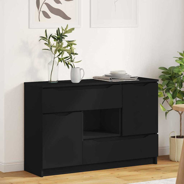 Bufet cu sertar Negru 100 x 30 x 65,6 Lemn compozit - WALTI WALTI