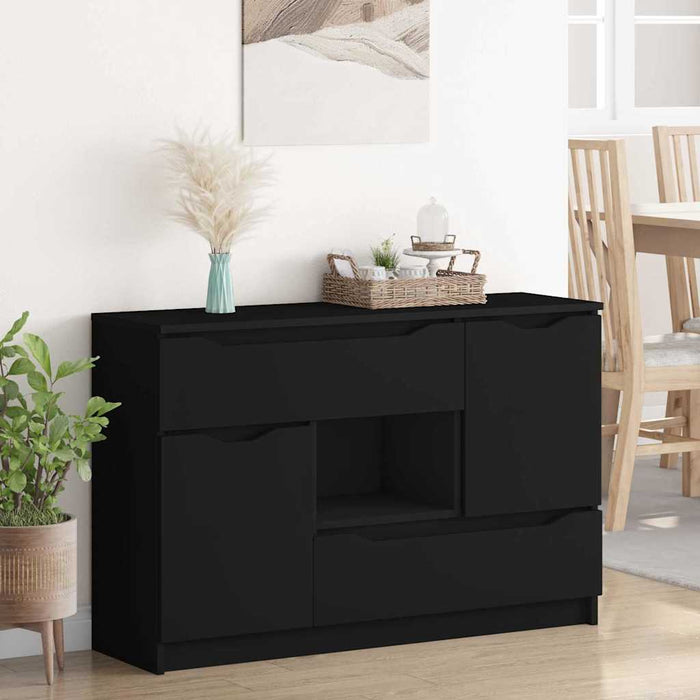 Bufet cu sertar Negru 100 x 30 x 65,6 Lemn compozit - WALTI WALTI