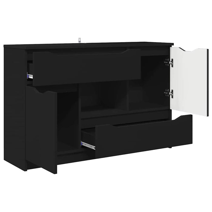 Bufet cu sertar Negru 100 x 30 x 65,6 Lemn compozit - WALTI WALTI