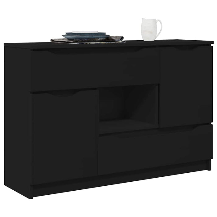 Bufet cu sertar Negru 100 x 30 x 65,6 Lemn compozit - WALTI WALTI