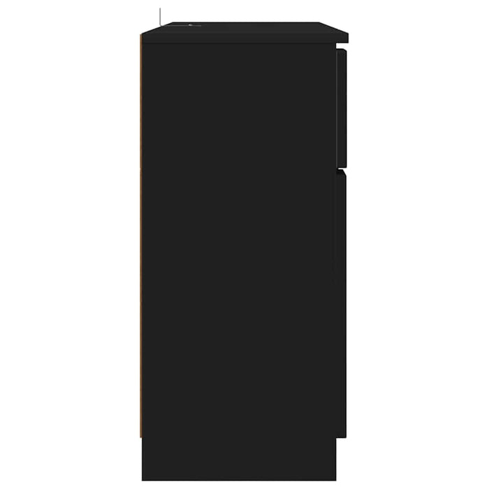 Bufet cu sertar Negru 100 x 30 x 65,6 Lemn compozit - WALTI WALTI