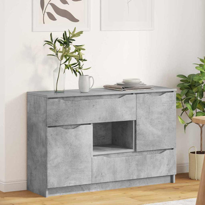 Bufet cu sertar Gri din beton 100 x 30 x 65,6 Lemn compozit WALTI