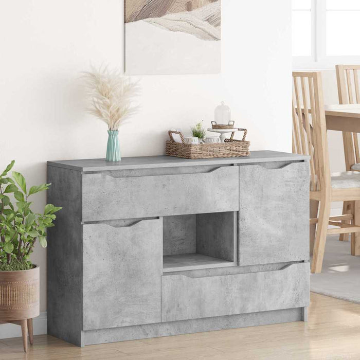 Bufet cu sertar Gri din beton 100 x 30 x 65,6 Lemn compozit WALTI