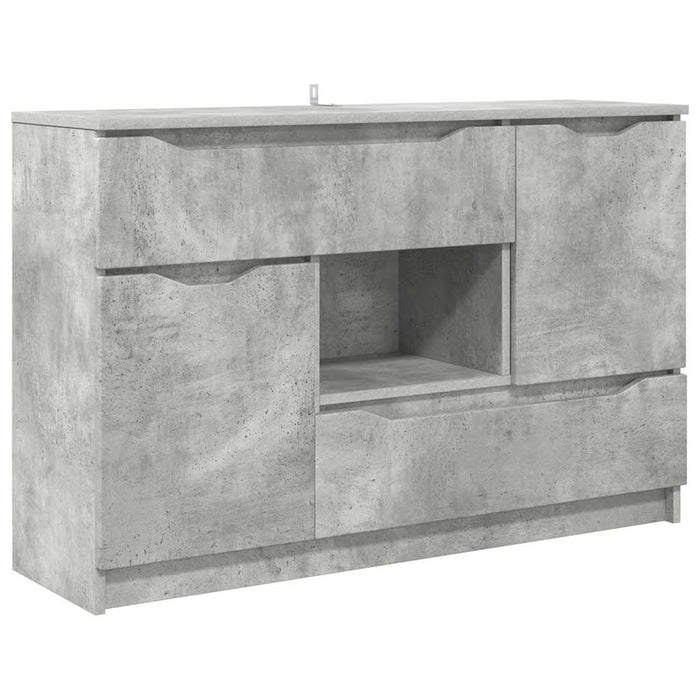 Bufet cu sertar Gri din beton 100 x 30 x 65,6 Lemn compozit WALTI