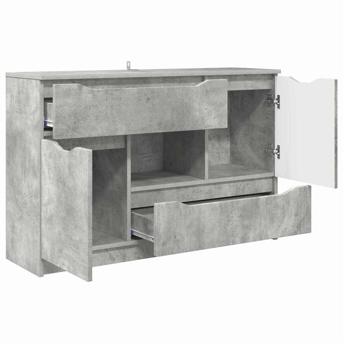 Bufet cu sertar Gri din beton 100 x 30 x 65,6 Lemn compozit WALTI
